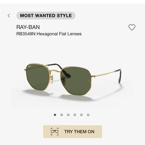 Authentic Rayban Hexagonal Glasses